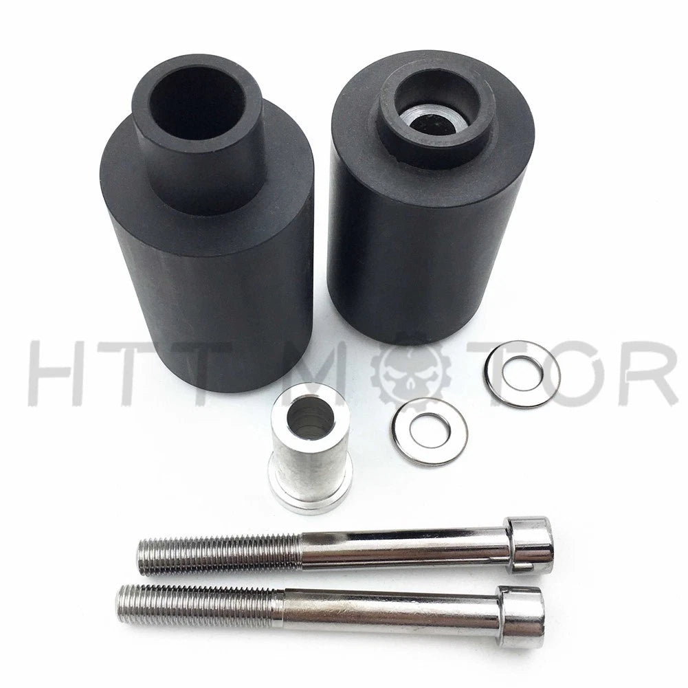 Frame Slider Crash Protector for Suzuki GSXR 1000 (2003–2004) No Cut Black