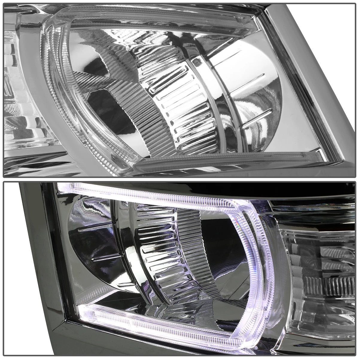 LED Chrome Clear Side Projector Headlight for Silverado 1500 (2014–2015)