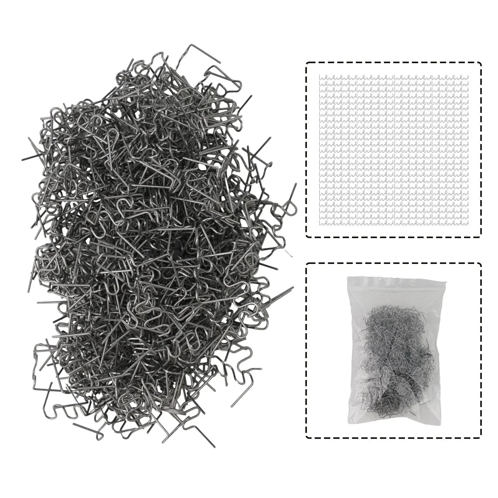 0.8mm Diameter Wave Staples for Car Bumper Stitching 500pcs