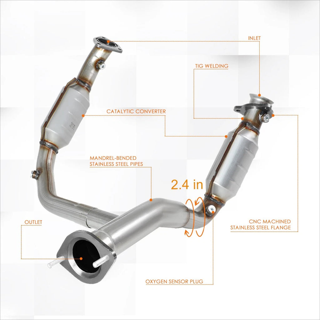 Catalytic Converter Exhaust Pipe for Suburban/Tahoe/Yukon (2007–2009)