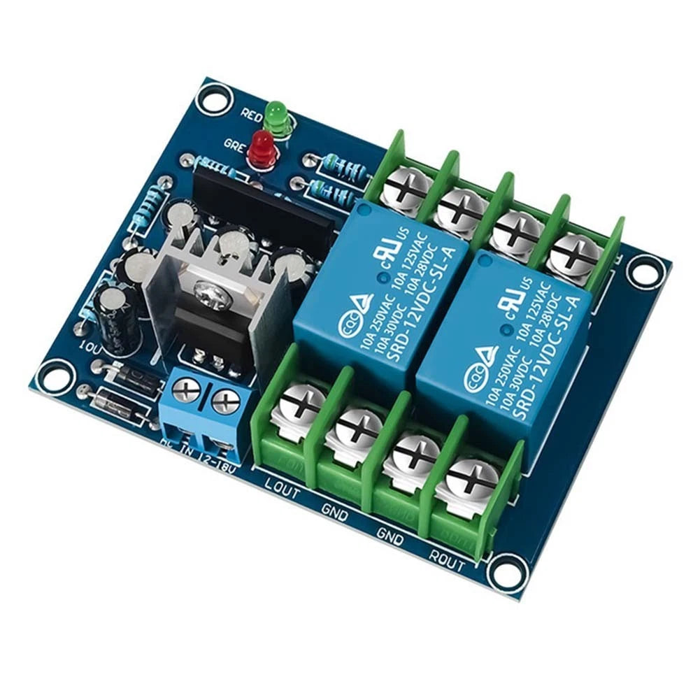 Dual Channel Audio Relay Protector Board 10A 12V 18V for Speaker Protection