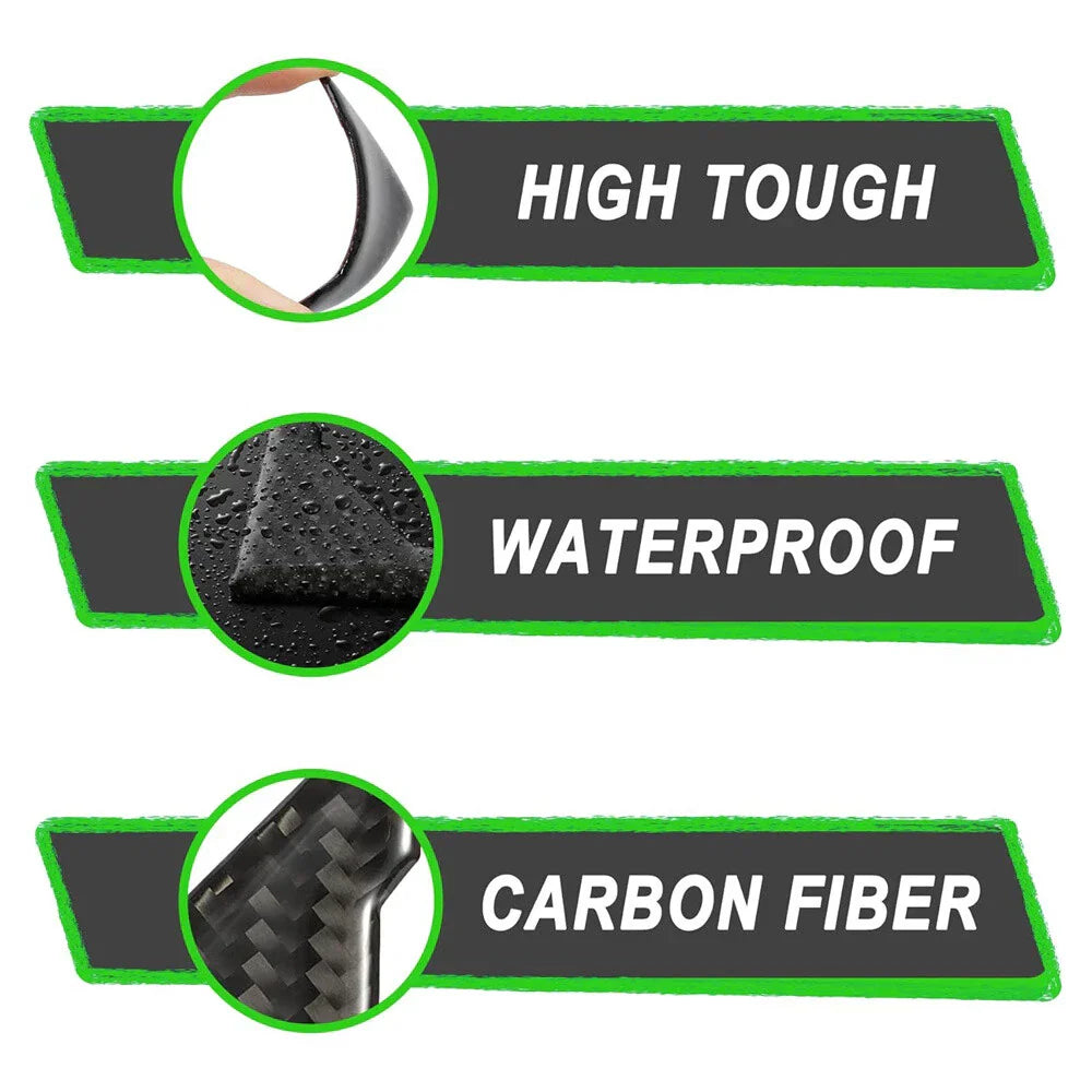 4 x Carbon Fiber Texture Door Corner Anti-Collision Trim for SUV Truck