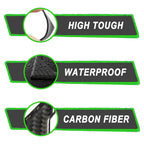 4 x Carbon Fiber Texture Door Corner Anti-Collision Trim for SUV Truck