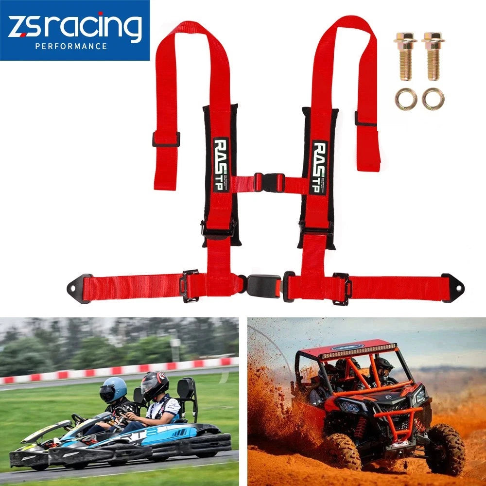 4 Point Harness Racing Seat Belt for CanAm X3, YXZ UTV