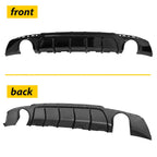 Rear Bumper Diffuser for Chrysler 300 (2015–2023) Gloss Black Shark Fins