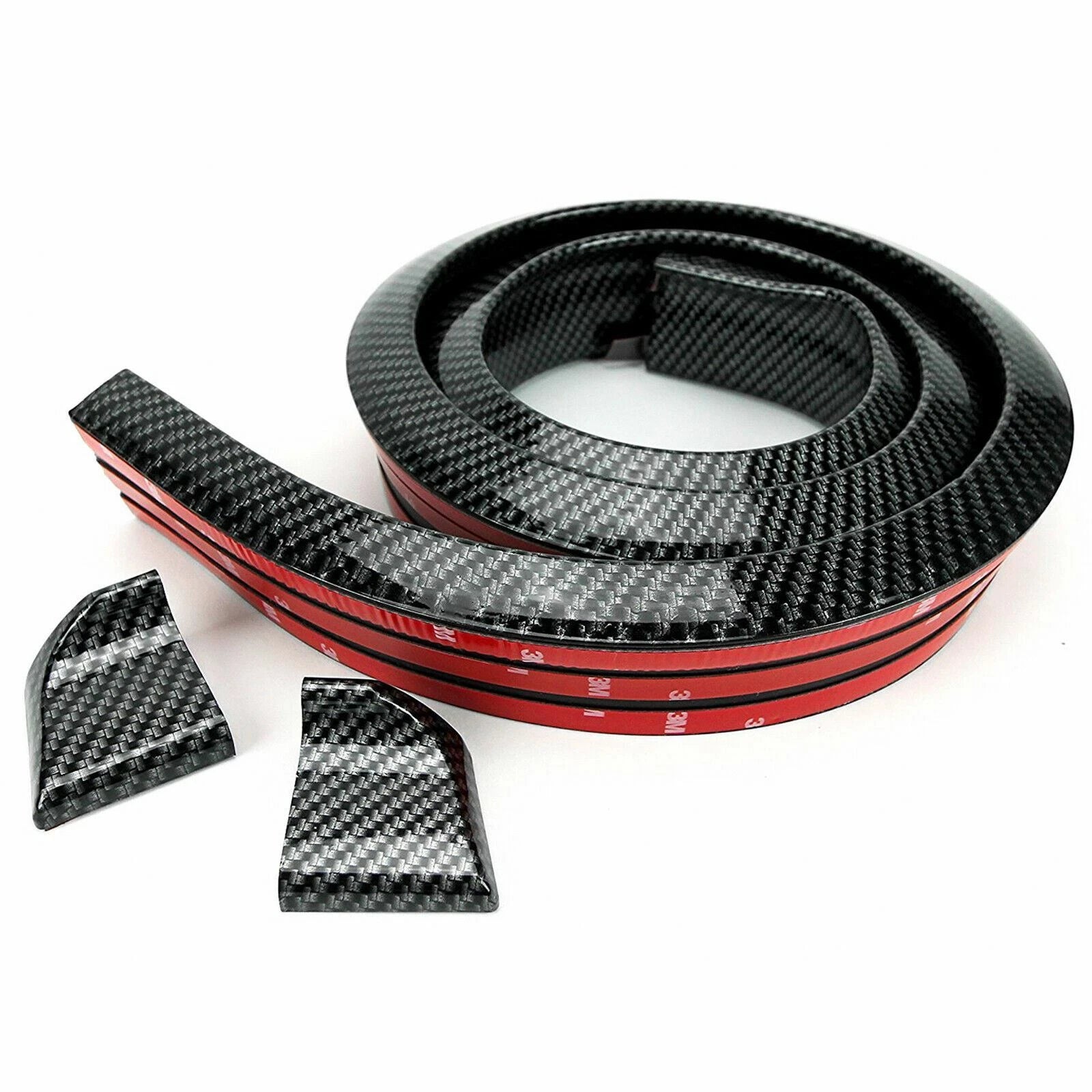 Universal Carbon Fiber Rear Spoiler Wing for Sunroof Window Tail Lip Trim