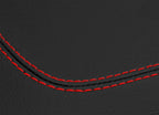 Leather Console Lid Armrest Cover for Ford F150 Lariat (1997–2003) Red Stitch