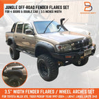 3.5" Jungle Fender Flares for Toyota Hilux Tiger D4D (1997-2004)