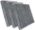 3 Pcs Activated Carbon Cabin Air Filter CF11966 for Buick Cadillac Chevy GMC