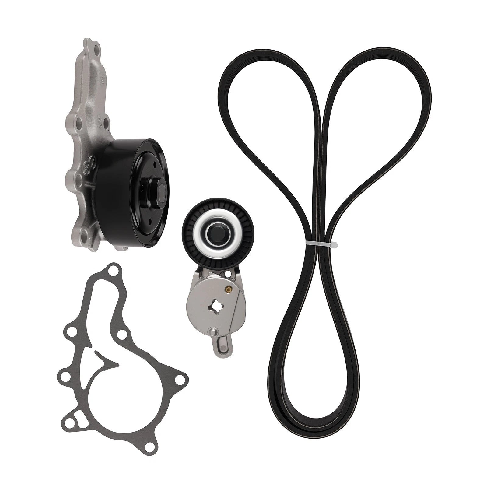 Serpentine Belt Tensioner Water Pump Kit for Toyota RAV4 Venza (2006–2012) 16620-36012
