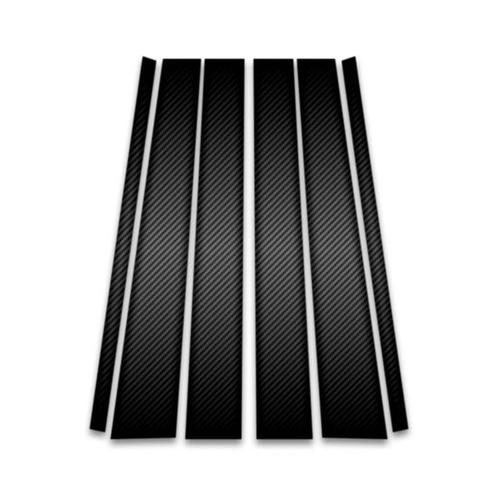 6pc Carbon Fiber Pillar Post Covers for 1997-2017 Lincoln Navigator