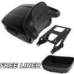 Trunk Backrest Pad Mount Rack for Harley Touring Road King (2014–2023)