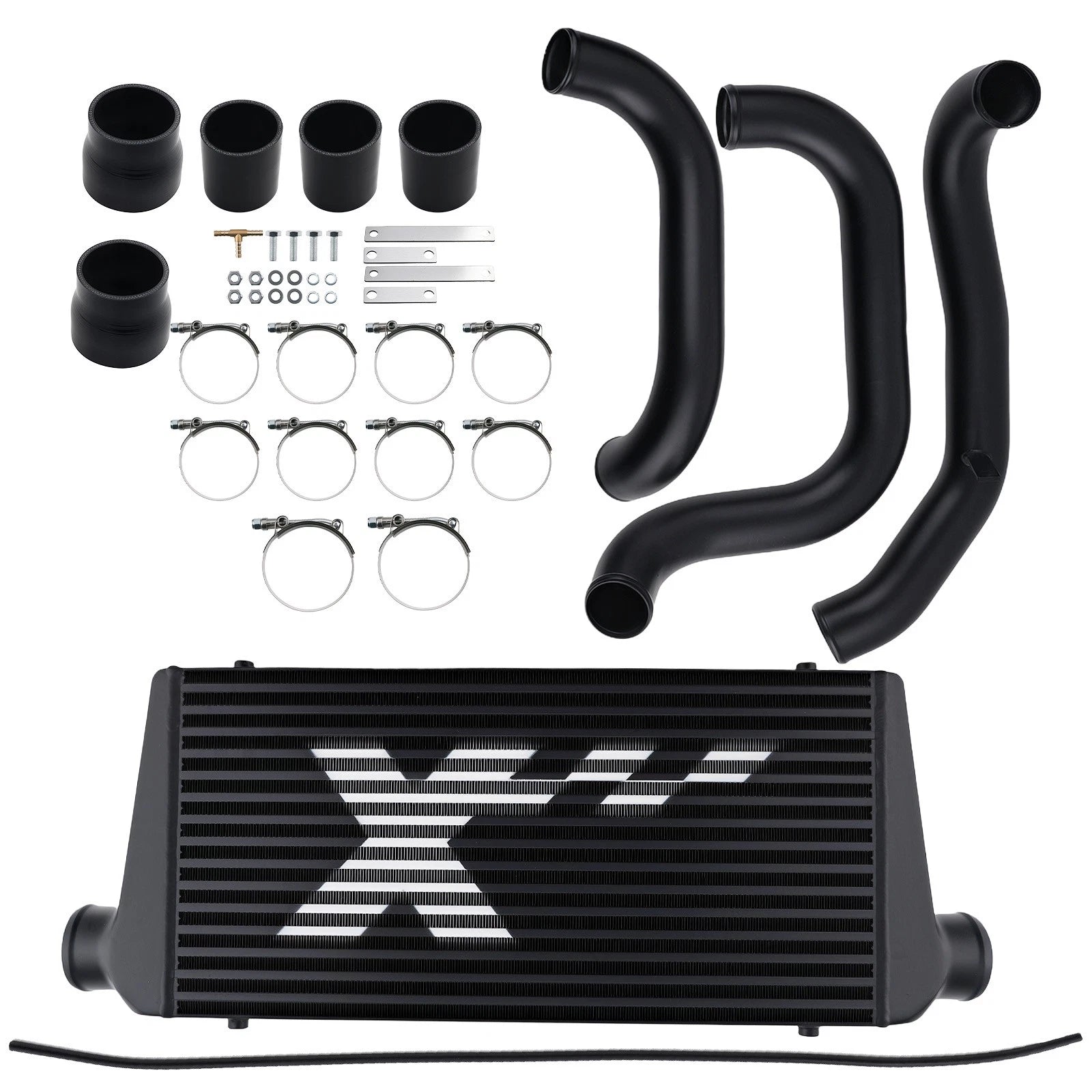 Front Mount Intercooler Kit for Nissan Skyline R32 GTST (1989–1994) Turbo Black Bar Plate