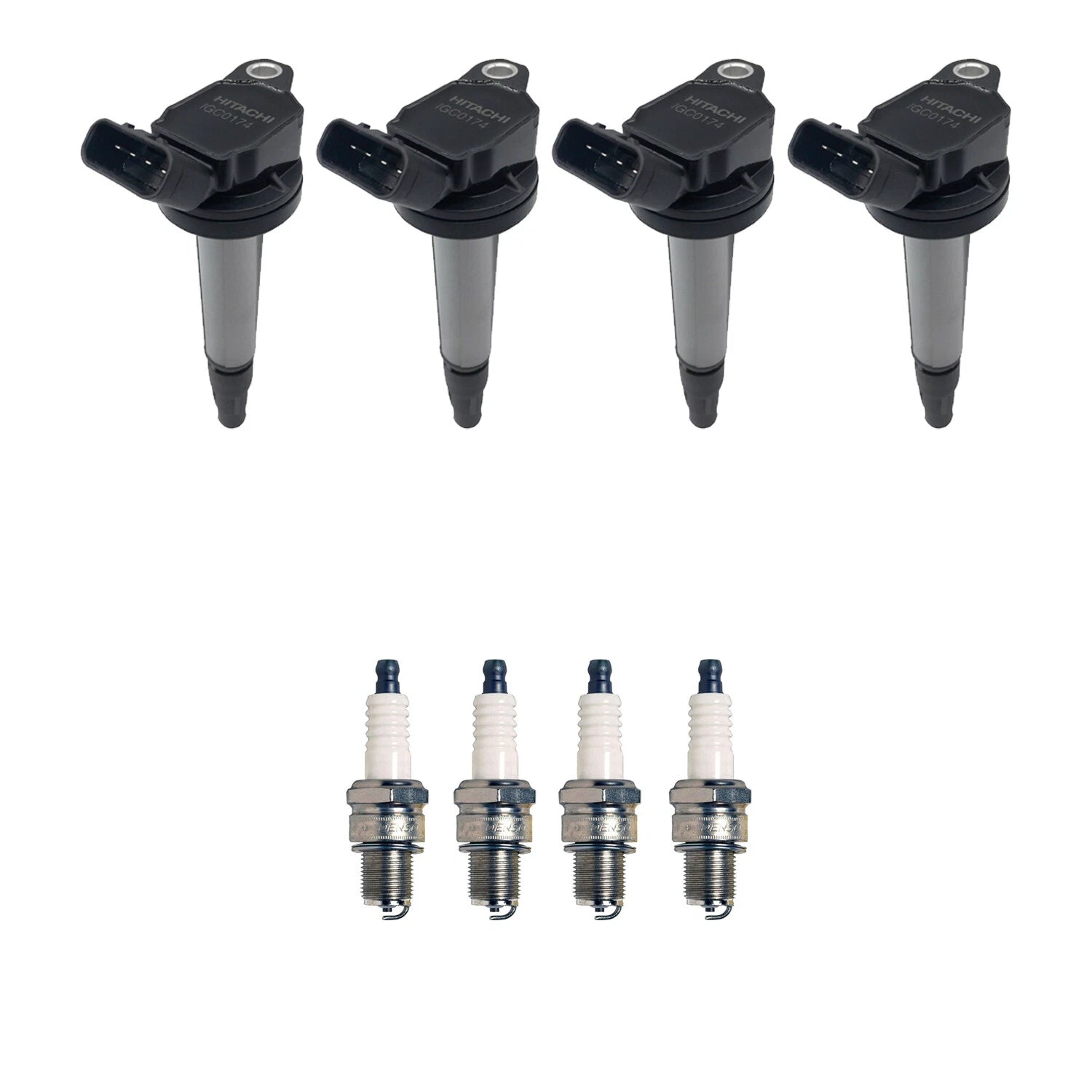 Set of 4 Ignition Coils & Denso Iridium Spark Plugs for Toyota Corolla Prius V (2011–2019)