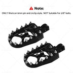 Wide Foot Pegs 360° Rotating for Harley Dyna Sportster Fatboy