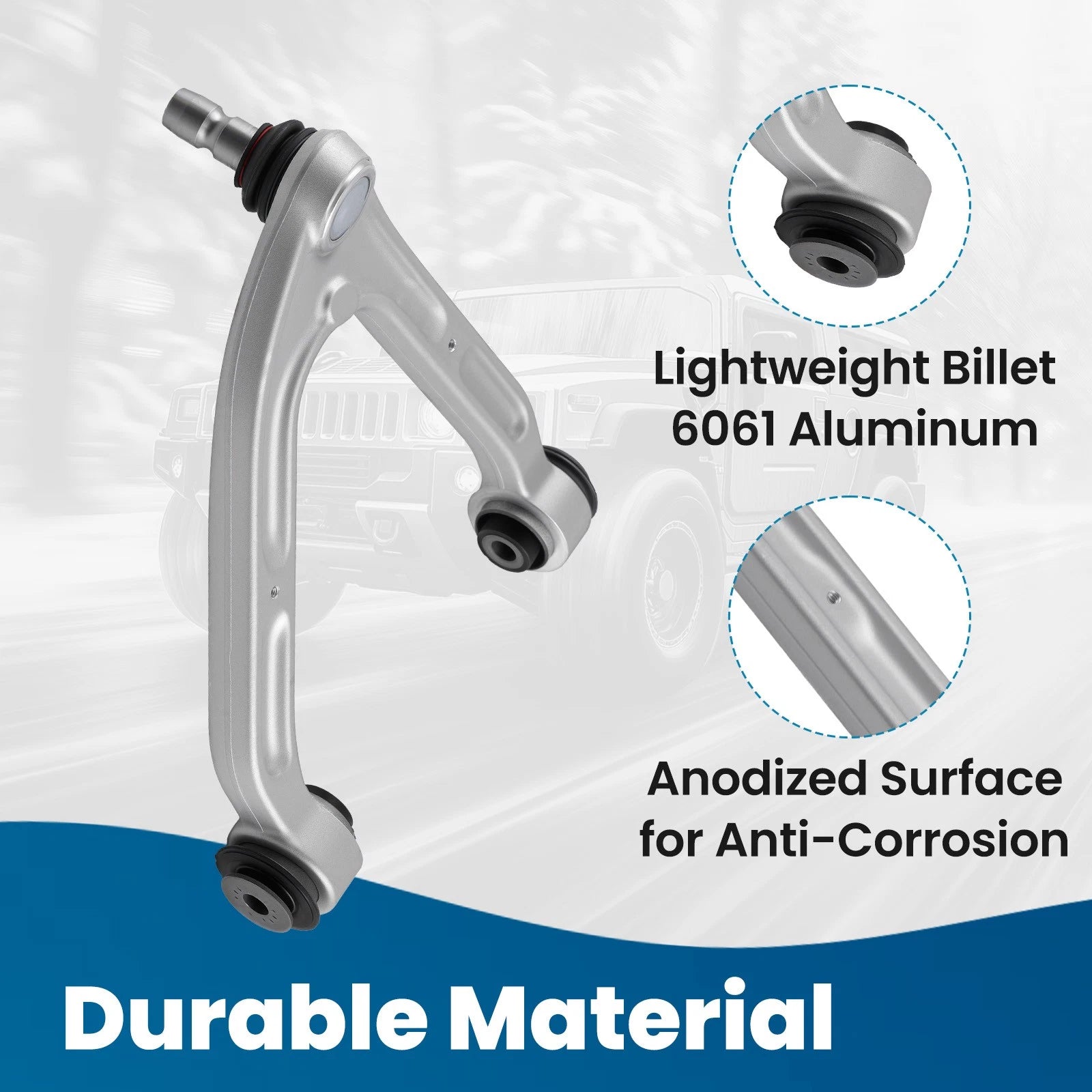 Front Left Upper Control Arm & Ball Joint for Hummer H3 H3T (2006–2010)