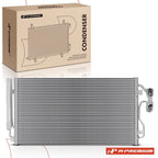 A/C Condenser with Bracket & Receiver Drier for BMW 320i 2013–2016