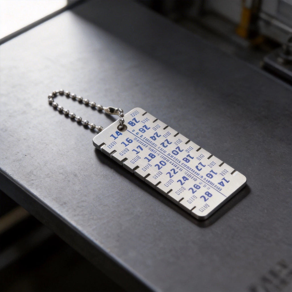 Thickness Gauge Stainless Steel Ruler for Plate Measurement (01428)