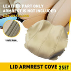 Set of 2 Leather Armrest Console Covers for Honda Accord (2008–2012)