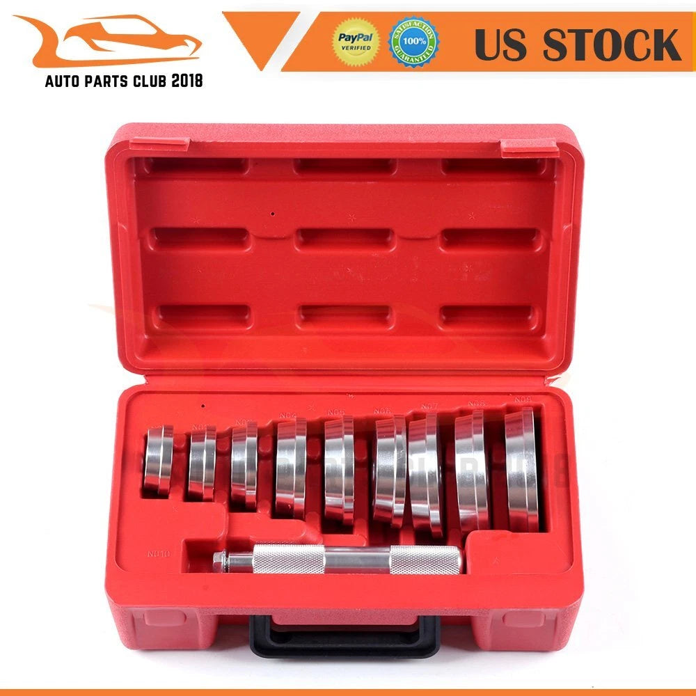 Bearing Race and Seal Install Driver Kit for Wheel Axle (9 Discs)