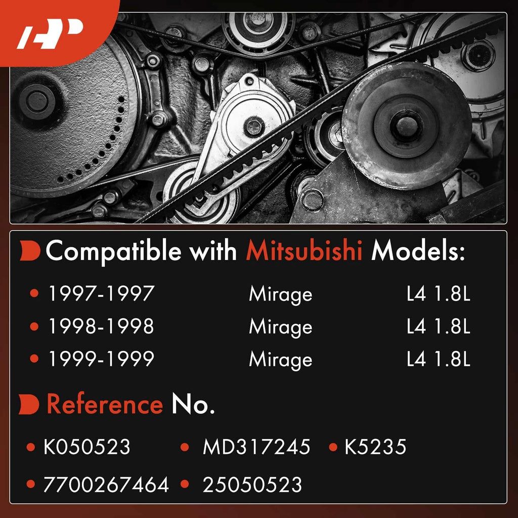 Power Steering & Air Conditioning Serpentine Belt for Mitsubishi Mirage