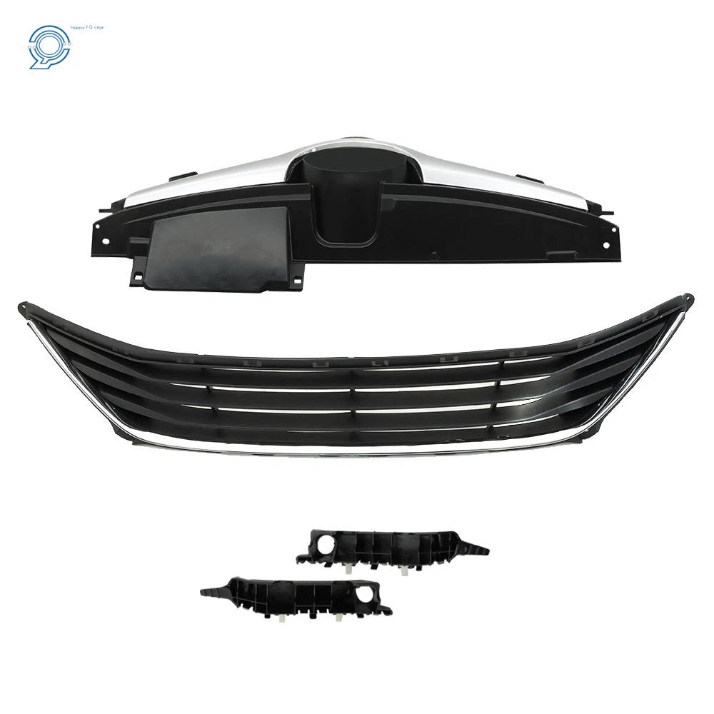 Set of 2 Front Upper and Lower Grilles for Hyundai (2014–2016)
