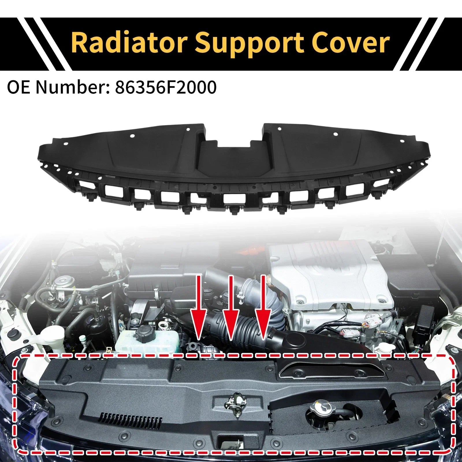 Radiator Support Cover for Hyundai Elantra (2017–2018)