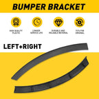 2X Front Bumper End Caps for Toyota RAV4 (2016–2018) Textured Right + Left