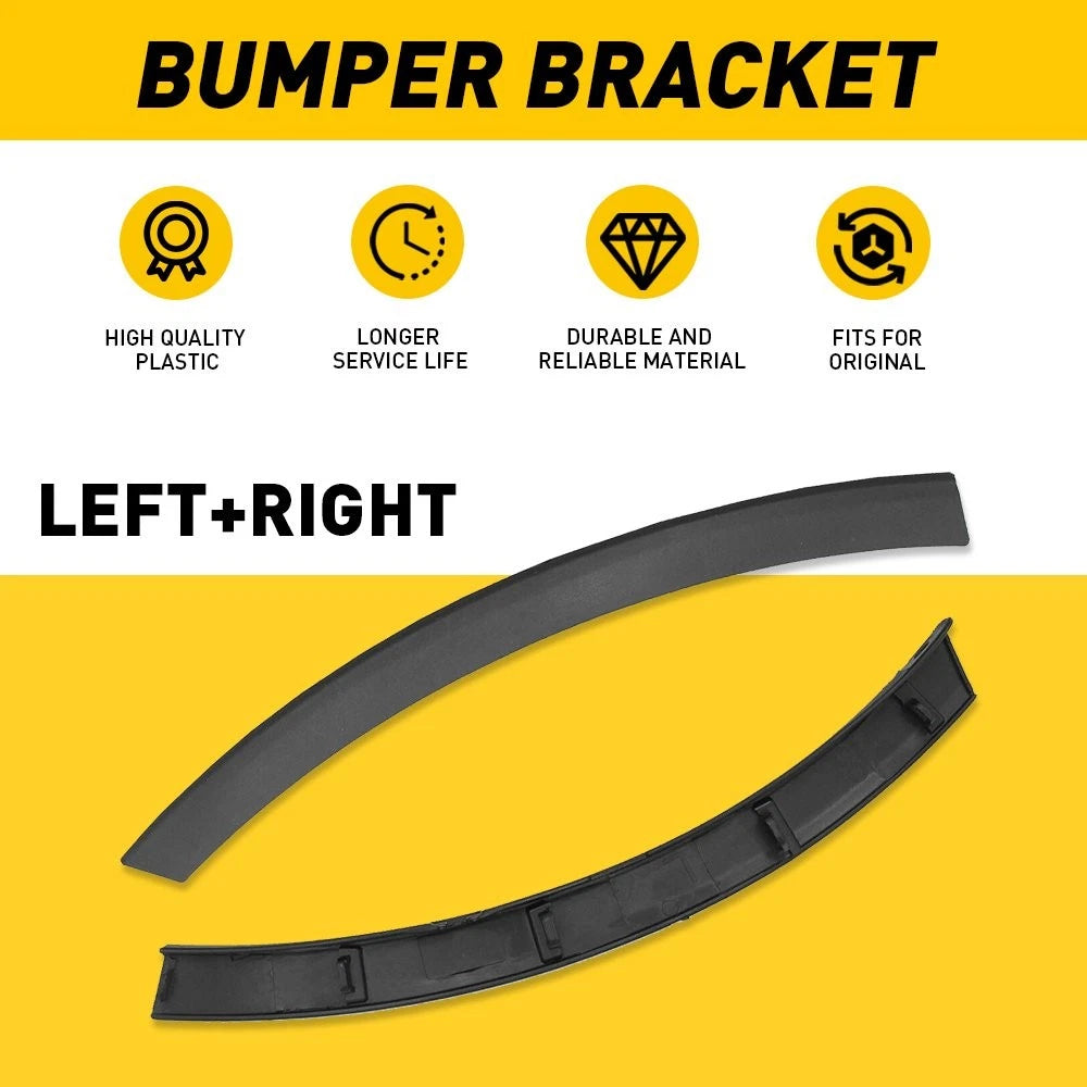 2X Front Bumper End Caps for Toyota RAV4 (2016–2018) Textured Right + Left
