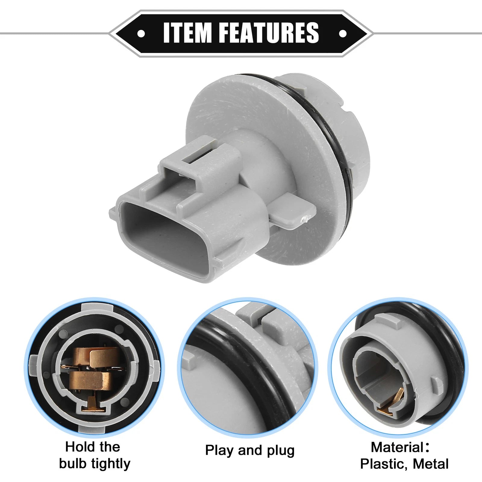 2X Front Turn Signal Lamp Socket No.9007599106 for Toyota Avalon (2000–2004)