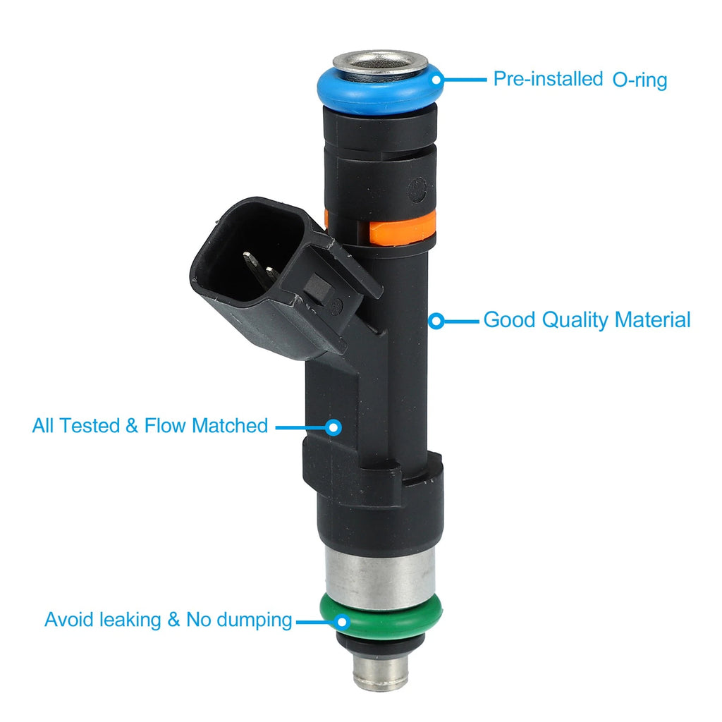 Set of 4 Fuel Injector Nozzles 0280158179 8S4Z9F593A for Ford Fusion (2013–2020)