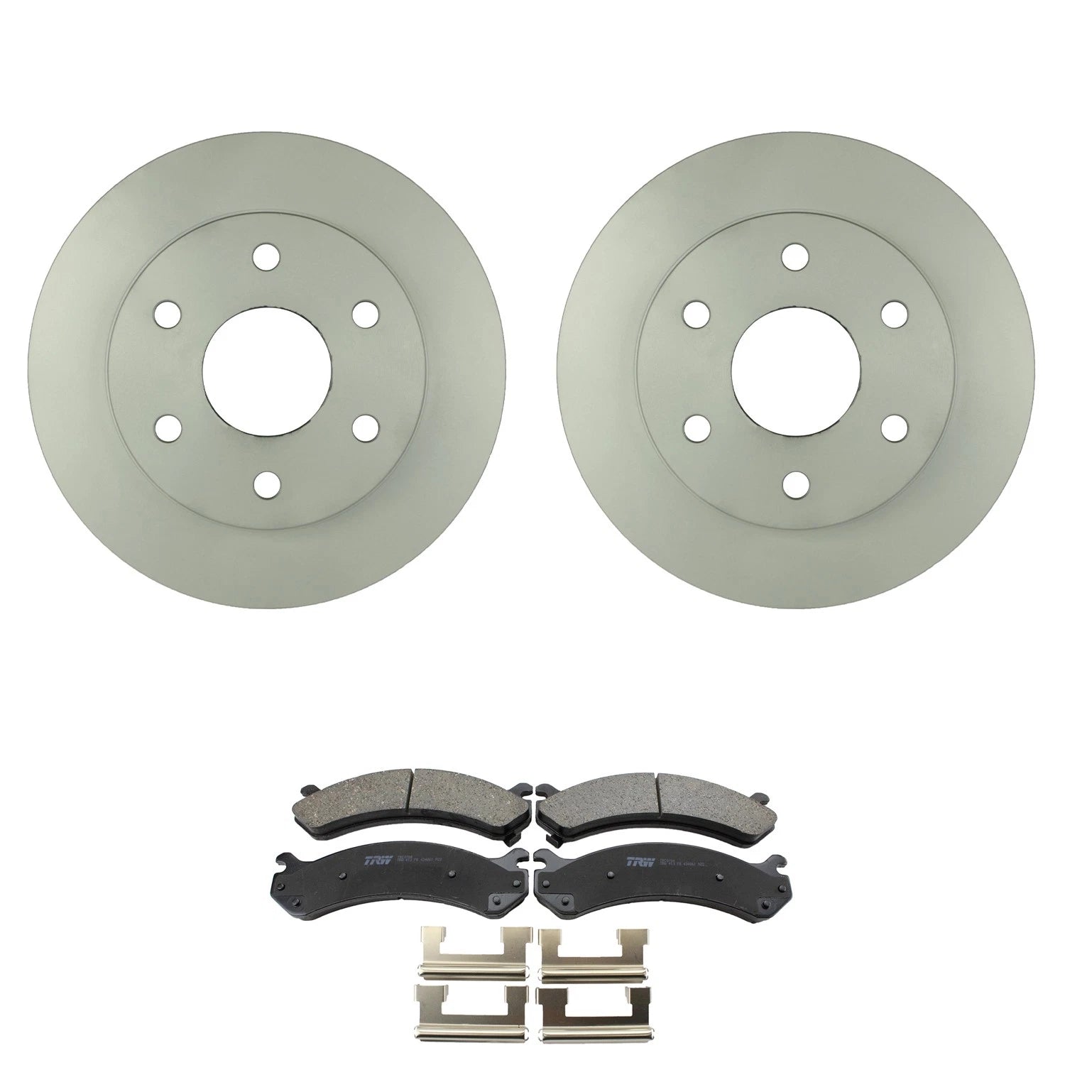 Bosch QuietCast Front Rotor & TRW Pro Ceramic Disc Brake Pad Kit for Sierra 1500HD (2007–2013)