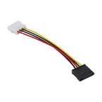 4-Pin Male to SATA 15-Pin Female Converter Cable for IDE Devices (20cm)