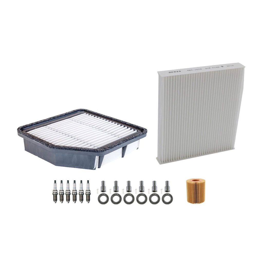 Denso Tune Up Kit 6 Spark Plugs & Boots for Lexus GS350 IS250 IS350 (2006–2015)