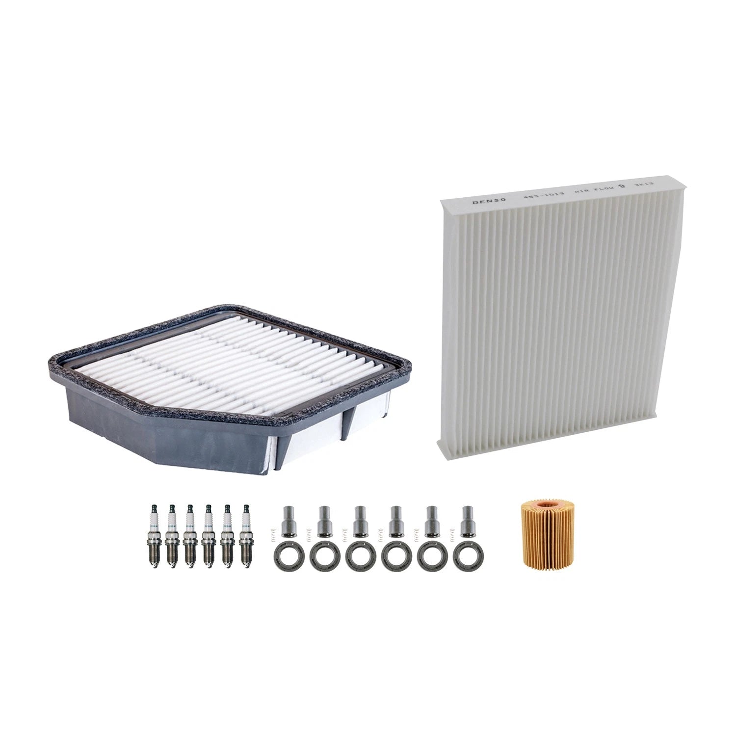 Denso Tune Up Kit 6 Spark Plugs & Boots for Lexus GS350 IS250 IS350 (2006–2015)