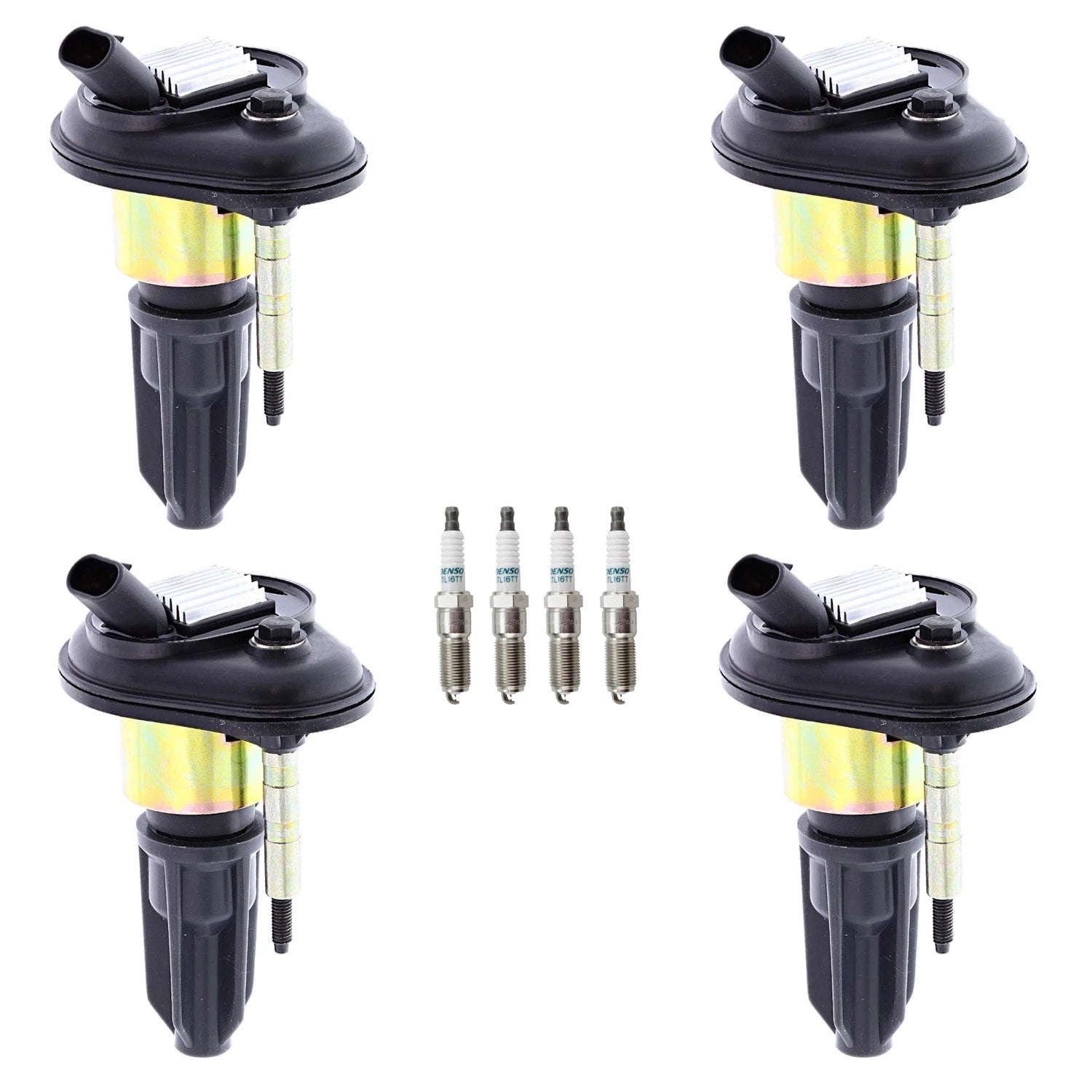 Set of 4 Ignition Coils & Iridium Spark Plugs for Colorado Canyon (2004–2012)