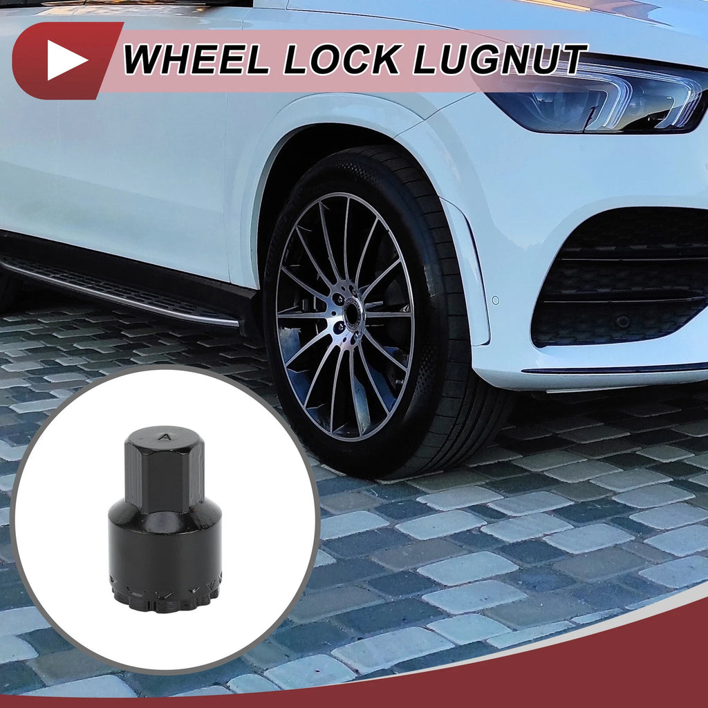 Wheel Lock Lug Nut Type A Anti-theft Key Socket for Mercedes Benz GLE450 GLS350 (2016–2021)