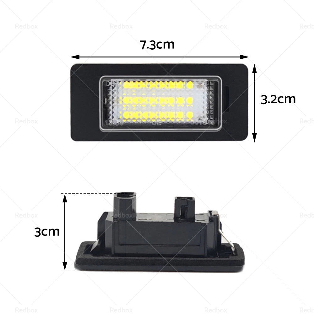 2X LED License Plate Light Lamps for BMW E90 E92 E93 E39 M5 E70