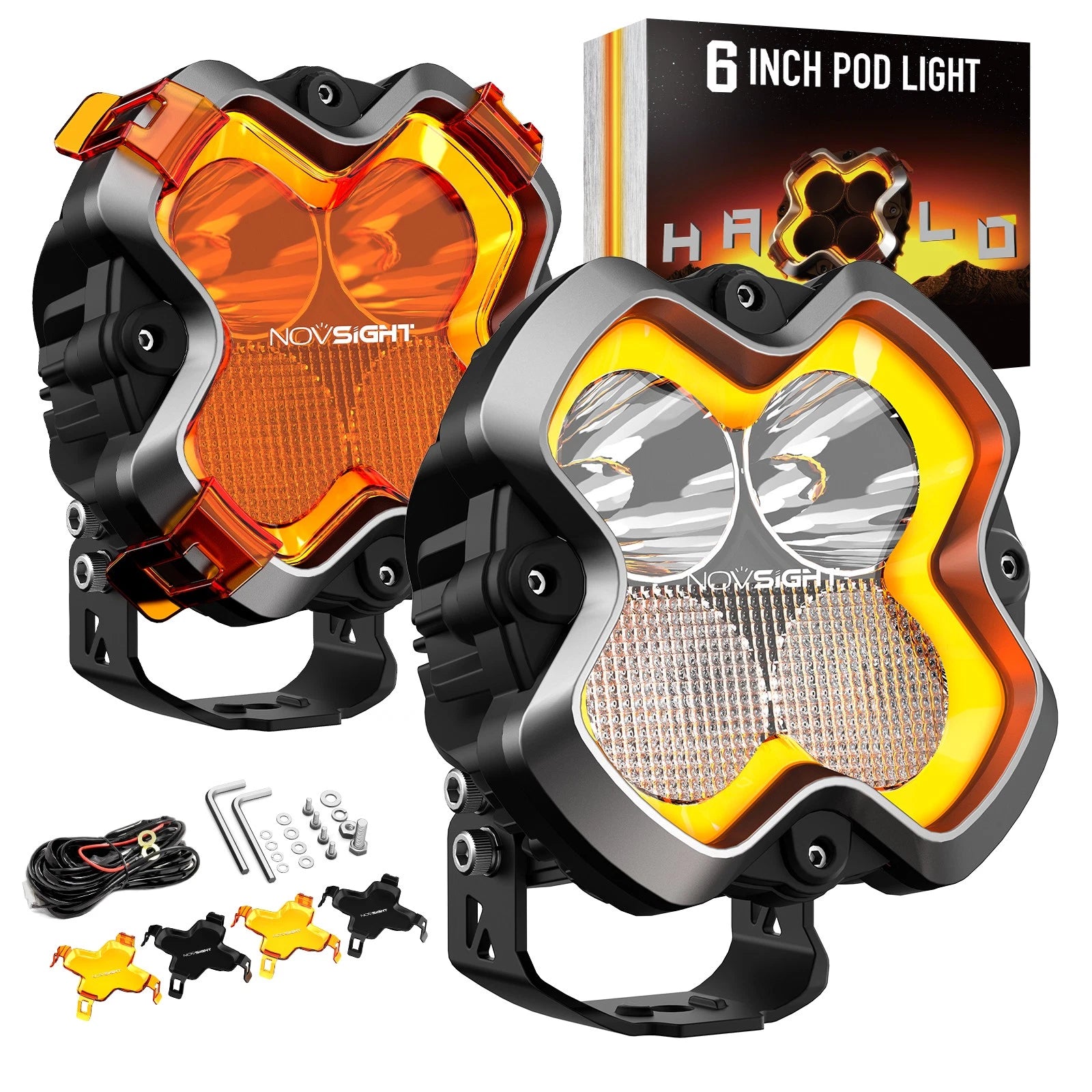 2X 6" LED Work Light Pod for Off Road Vehicles (2010–2023)