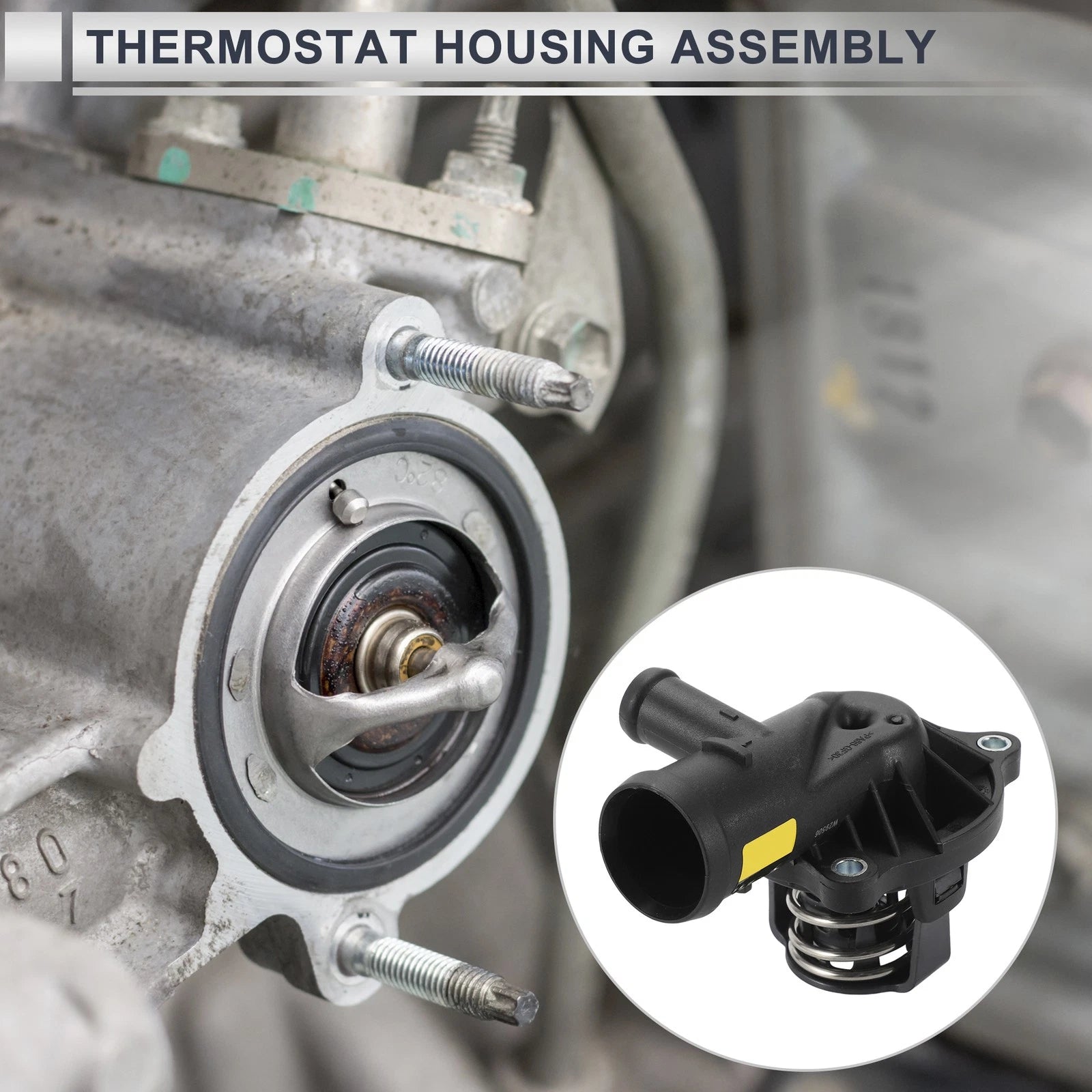 Engine Coolant Thermostat Housing Assembly for Audi Q7 (2007–2015) No. 059121111N