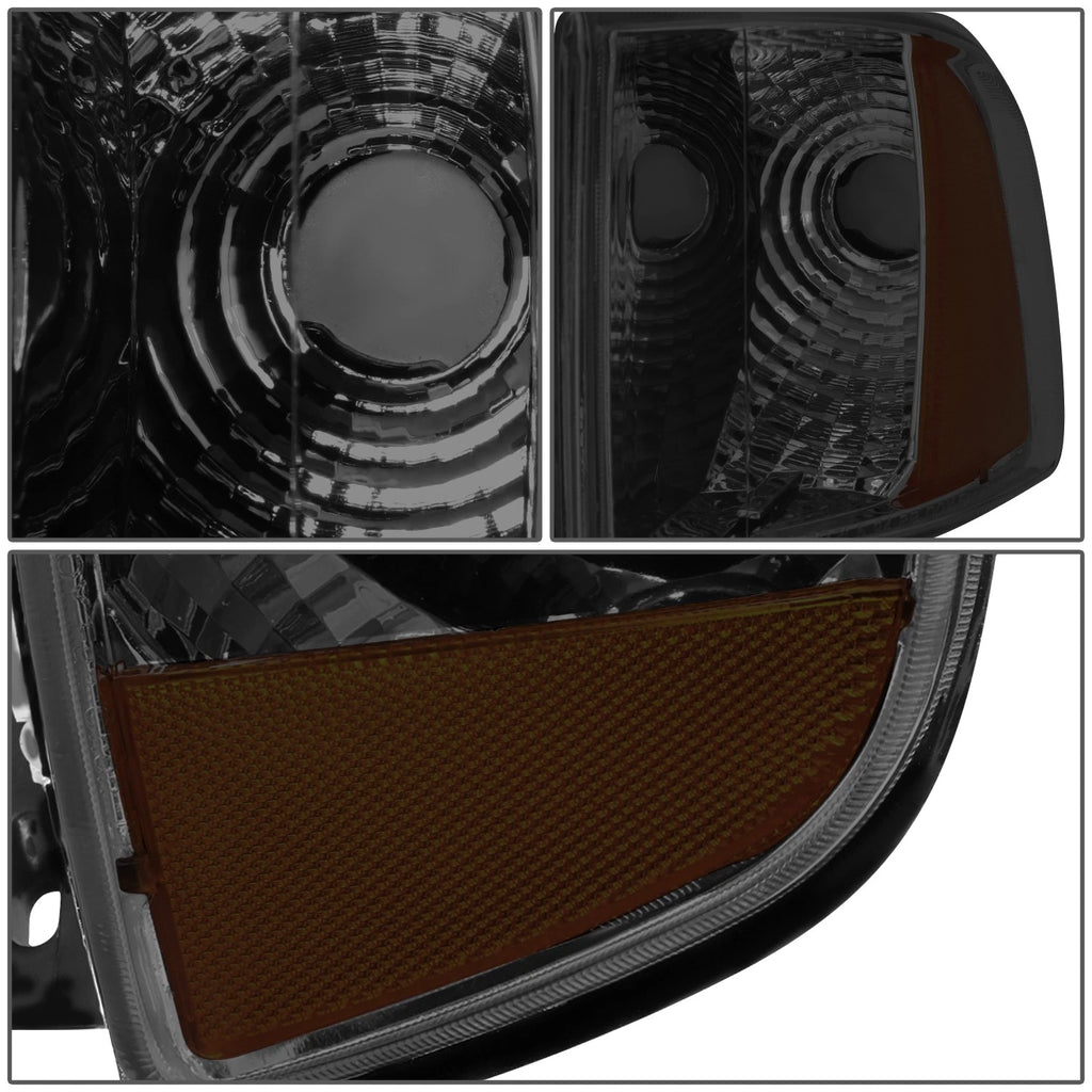 Smoked/Amber Side Headlight Lamps for Dodge Ram Pickup (1994–2002)