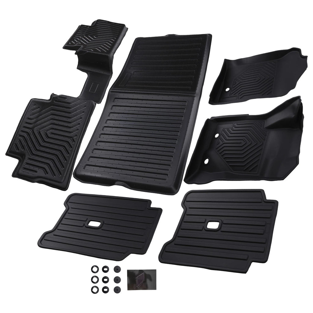 All Weather Floor Mats for Ford Bronco 2 Door (2021–2025) TPE Waterproof