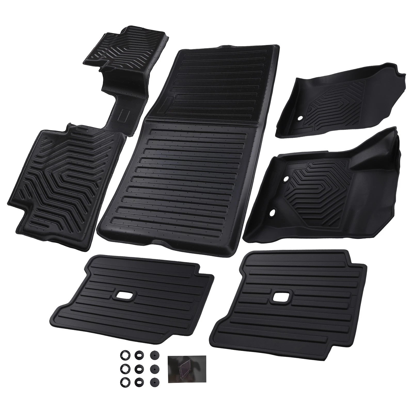 All Weather Floor Mats for Ford Bronco 2 Door (2021–2025) TPE Waterproof