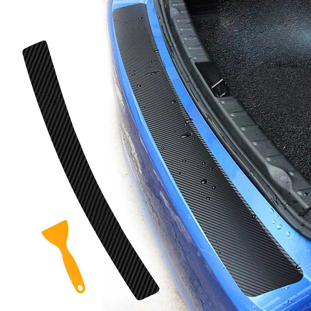 Carbon Fiber Rear Bumper Trunk Protector Trim for Car