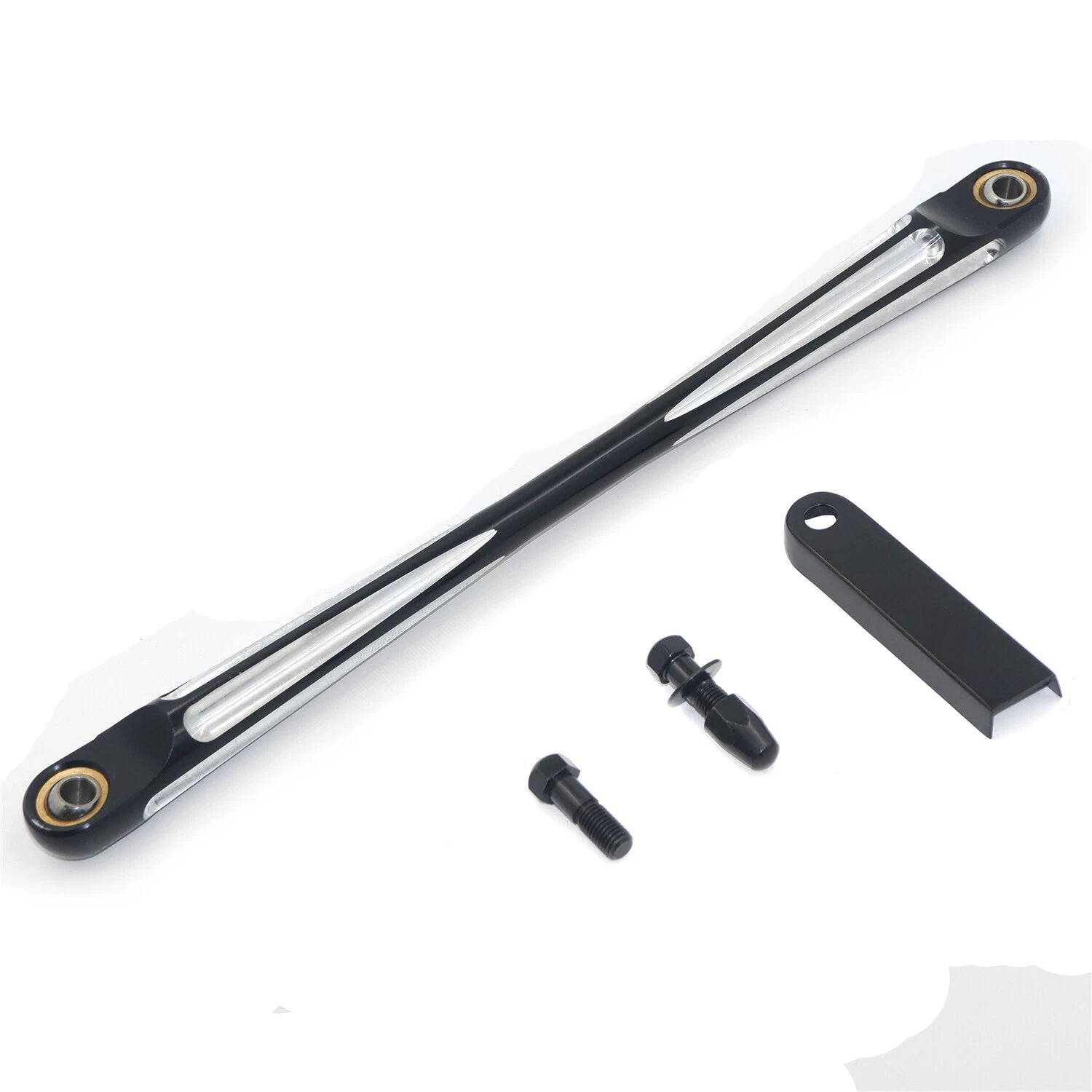 CNC Black Aluminum Round Rod Shift Linkage for Harley Electra Glide (1980–2019)