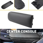Black PU Leather Console Armrest Cover for VW Jetta Golf Beetle