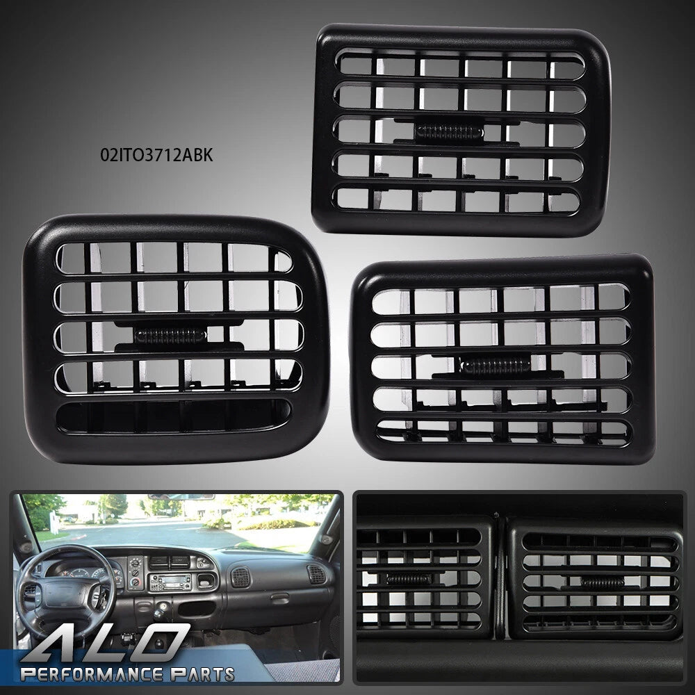 A/C Heater Dash Bezel Vents for Dodge Ram 1500 2500 3500 (1998–2002)