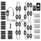 20 Pods RGB LED Rock Lights Kit for Offroad Truck