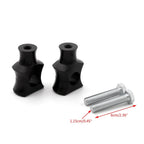 Set of 2 Black 7/8" 22mm Bar Clamp Risers for Dirt Bike ATV Quad