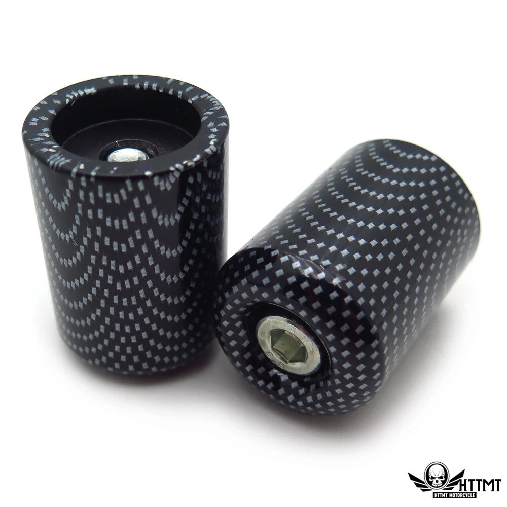 Carbon Grip Bar End Slider Kit Rubber for Kawasaki Ninja ZX-10R (2006–2007)
